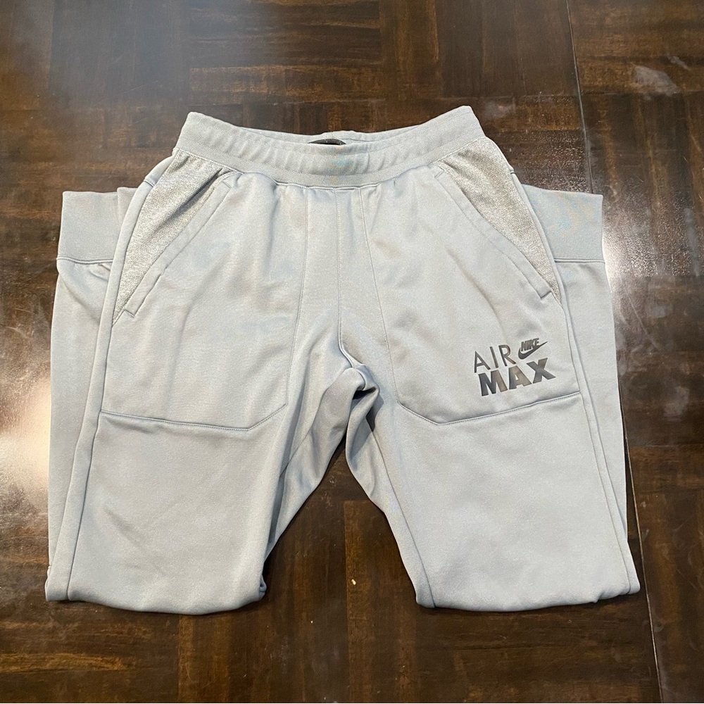 Nike Air Max Therma-Fit Gray Sweatpants Comfortable Joggers Size S